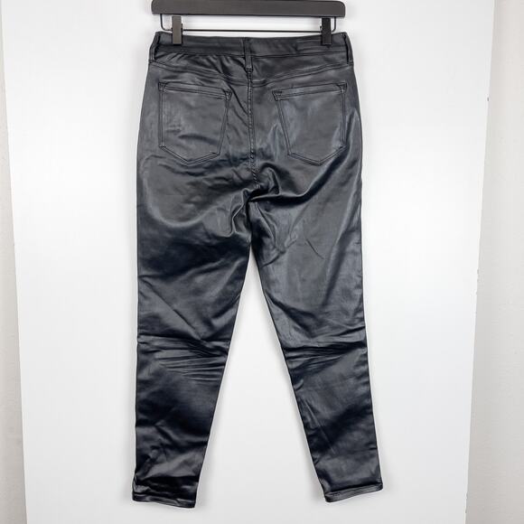 Social Standard Sanctuary Size 8 Faux Leather Ankle Skinny High Rise Pants Black - Picture 3 of 10